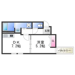 フジパレス山之内Ⅱ番館【3階】の間取り