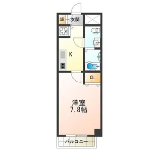 フォレスタ長居【4階】の間取り