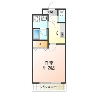1Kの間取り画像