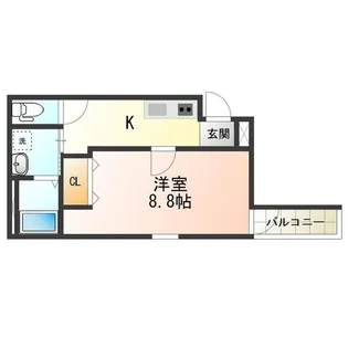フジパレス中加賀屋Ⅱ番館【3階】の間取り