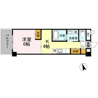 1Kの間取り画像