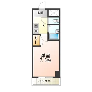 1Kの間取り画像