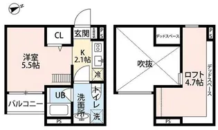LORE【0102号室】の間取り
