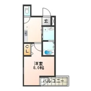 フジパレス我孫子前Ⅰ番館【2階】の間取り