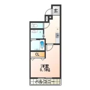 フジパレス我孫子前Ⅱ番館【1階】の間取り
