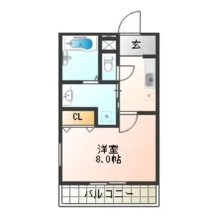 フジパレス我孫子前Ⅲ番館【1階】の間取り
