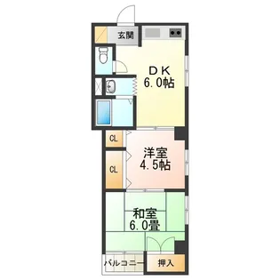 和光第6ハイツ【304号室】の間取り