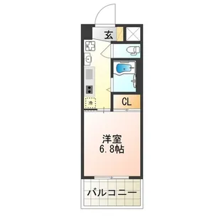 岩伸ヴィルブーケ湯里【7階】の間取り