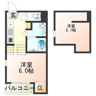 トロワ・スール【2階】の間取り
