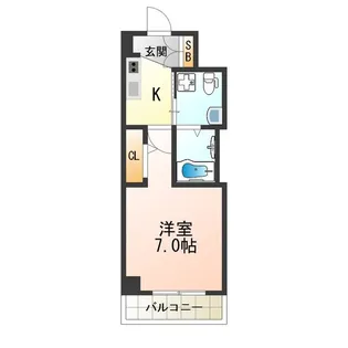 ラシーヌ天王寺町南【6階】の間取り