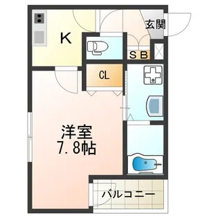 1Kの間取り画像