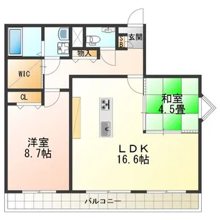 第2コーポラスROSA【501号室】の間取り