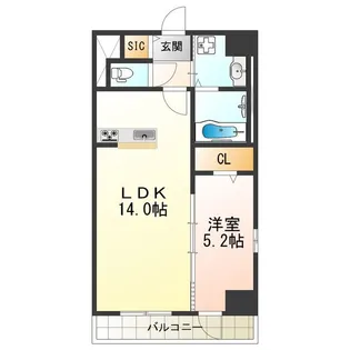 グランディオーソ住吉大社【2階】の間取り
