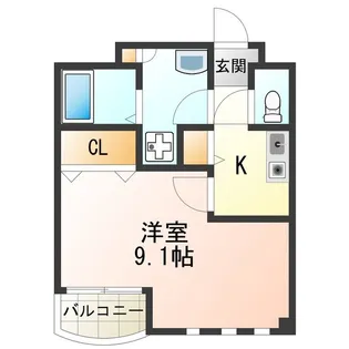 グランクレールK【4階】の間取り