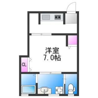 くるみハイツ浜口東【1階】の間取り