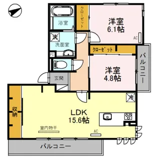 CIELO AZUL【1階】の間取り