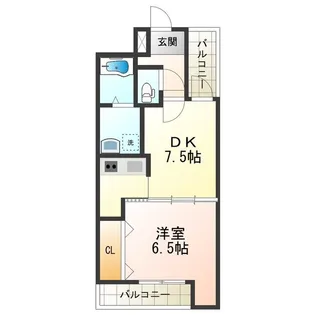 フジパレス清水丘Ⅱ番館【3階】の間取り