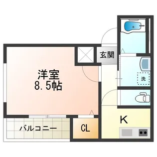 フジパレス長居Ⅶ番館【0103号室】の間取り