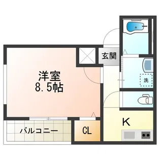 フジパレス長居Ⅶ番館【0203号室】の間取り
