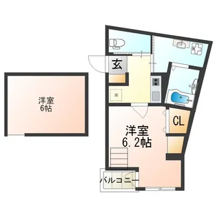 DO Kitatanabe【401号室】の間取り