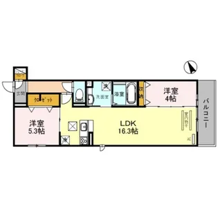 ロイヤルコート【305号室】の間取り