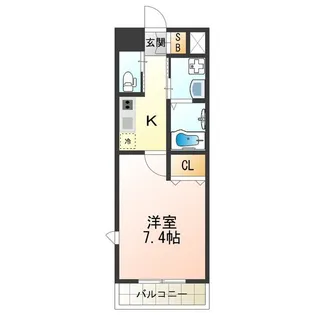 クローバー・グランデ平野【7階】の間取り