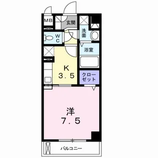 ジュネス我孫子【1階】の間取り