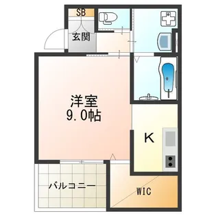 ディアコート矢田【2階】の間取り