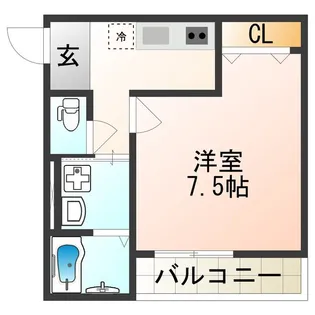 フジパレス加美東【1階】の間取り