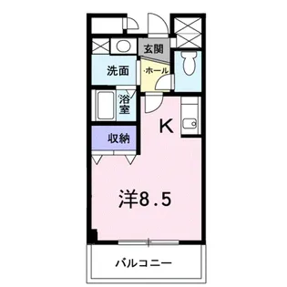 ドミールアプリコット【1階】の間取り