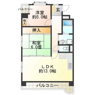 レグルス我孫子【5階】の間取り
