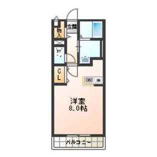 アメニティー東住吉【2階】の間取り