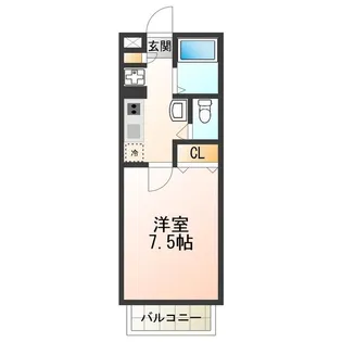 パセオきわ【103号室】の間取り