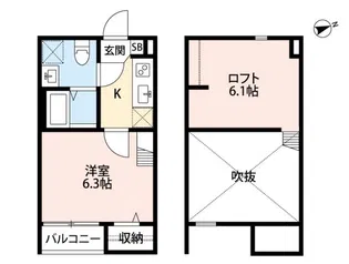 Choros(クォーロス)【1階】の間取り