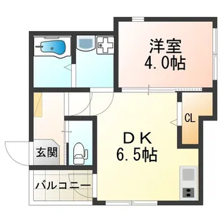 ハーモニーテラス上住吉【3階】の間取り