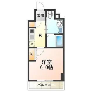 Live Casa 田辺【4階】の間取り