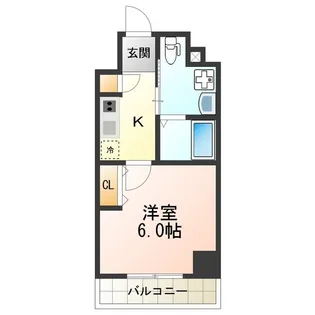 Live Casa 田辺【5階】の間取り