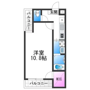 フジパレス西加賀屋Ⅴ番館【103号室】の間取り