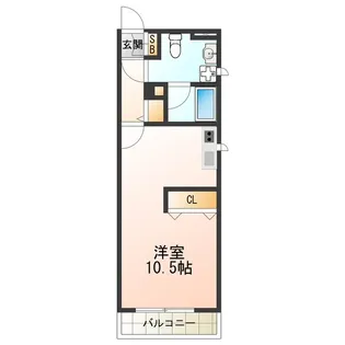 アパルトマン阪南町【5階】の間取り