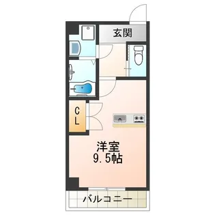 サンライフ北田辺【6階】の間取り