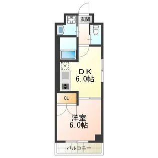 プランドール住吉【3階】の間取り