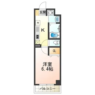 みおつくし粉浜【4階】の間取り