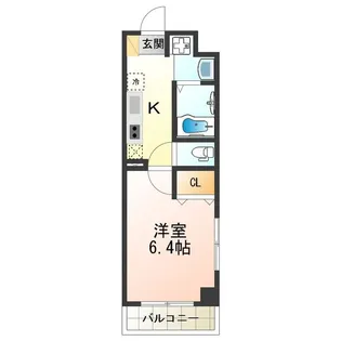 みおつくし粉浜【403号室】の間取り