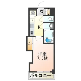 Luxe花園【13階】の間取り