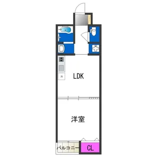 長居コーポ【4階】の間取り