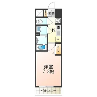 レシオス天王寺【8階】の間取り