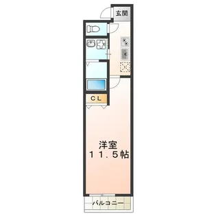 フジパレス住吉沢之町Ⅱ番館【1階】の間取り