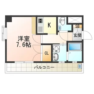 ARCO ROSA【8階】の間取り