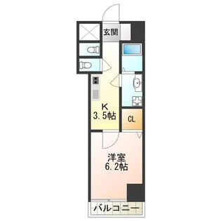 グランパシフィック花園北Ⅱ【7階】の間取り