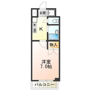 コスモコート大南【3階】の間取り